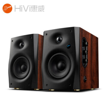 HiVi 惠威 D1100高保真hifi音响 无线蓝牙5.0电脑电视家用 2.0有源音箱 玫瑰木